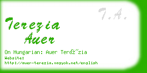 terezia auer business card